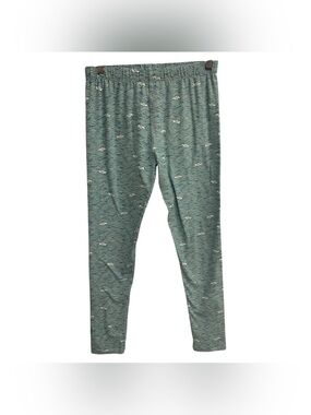 SweetLegs NWT Teal Wave Print Leggings Size M